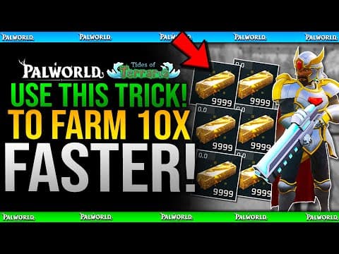 Use This TRICK to FARM 10x FASTER - Fastest Hallowed Bars Farm in Palworld Tides Of Terraria