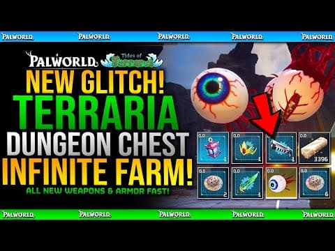 Palworld DO THIS GLITCH WHILE YOU CAN - Infinite Terraria Armor & Weapons Glitch - Tides Of Terraria